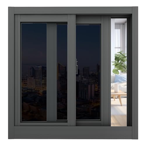 Wärmeschutzfolie Fenster 100 x 700 cm mit Uv-Schutz Und Hitzeschutz Statische Sichtschutzfolie Bad Abdunkeln Sichtschutzfolie für Haus Geschäfte Büro, Schwarz Wärmeschutzfolie Fenster 100 x 700 cm mit Uv-Schutz Und Hitzeschutz Statische Sichtschutzfolie Bad Abdunkeln Sichtschutzfolie für Haus Geschäfte Büro, Schwarz von YUANWAN
