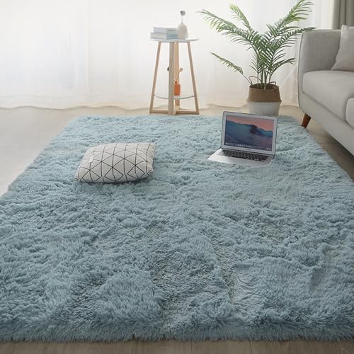 YUANWAN Hochflor Teppich Wohnzimmer 190 x 60 cm Weich, Einfarbig, Pflegeleicht Wohnzimmer Schlafzimmer Teppich Flauschig für Schlafzimmer, Blau YUANWAN Hochflor Teppich Wohnzimmer 190 x 60 cm Weich, Einfarbig, Pflegeleicht Wohnzimmer Schlafzimmer Teppich Flauschig für Schlafzimmer, Blau von YUANWAN