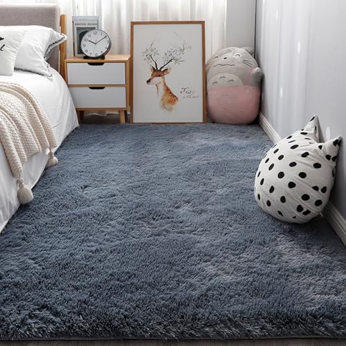YUANWAN Teppich Hochflor Teppiche 220 x 250 cm Weich, Einfarbig, Pflegeleicht Teppich Wohnzimmer Schlafzimmer Moderne Bodenmatte für Schlafzimmer, Wohnzimmer, Grau YUANWAN Teppich Hochflor Teppiche 220 x 250 cm Weich, Einfarbig, Pflegeleicht Teppich Wohnzimmer Schlafzimmer Moderne Bodenmatte für Schlafzimmer, Wohnzimmer, Grau von YUANWAN