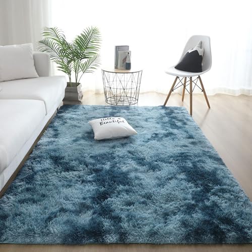 YUANWAN Teppich Wohnzimmer Hochflor Teppich 140 x 70 cm Weich, Einfarbig, Pflegeleicht Teppich Wohnzimmer rutschfest Modern Flächenteppich für Schlafzimmer, Wohnzimmer, Blau YUANWAN Teppich Wohnzimmer Hochflor Teppich 140 x 70 cm Weich, Einfarbig, Pflegeleicht Teppich Wohnzimmer rutschfest Modern Flächenteppich für Schlafzimmer, Wohnzimmer, Blau von YUANWAN