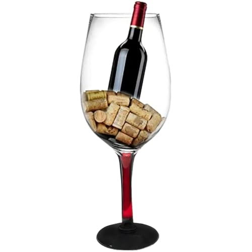 YUANXIN Riesiges Weinglas Riesiges Stielglas Kreativer überdimensionaler Kelch Extra große Champagnergläser Bierkrug Rotweingläser (red 2500ml) von YUANXIN