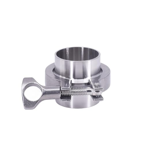 1,5" Tri-Clamp x 42mm Rohr AD Edelstahl Sanitär 2 STK SS304 Schweißhülsen + 1 STK SS304 Klemme + 1 STK Silikondichtung 1,5" Tri-Clamp x 42mm Rohr AD Edelstahl Sanitär 2 STK SS304 Schweißhülsen + 1 STK SS304 Klemme + 1 STK Silikondichtung von YUANYAO