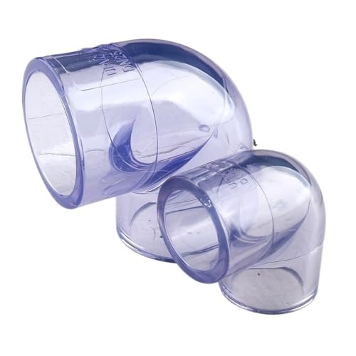 20–110 mm PVC-Rohr, 90 Grad, gleicher Winkelstecker, for Aquarium, transparente Gartenbewässerungs-Wasserversorgungsarmaturen(40mm(2pcs)) von YUANYAO
