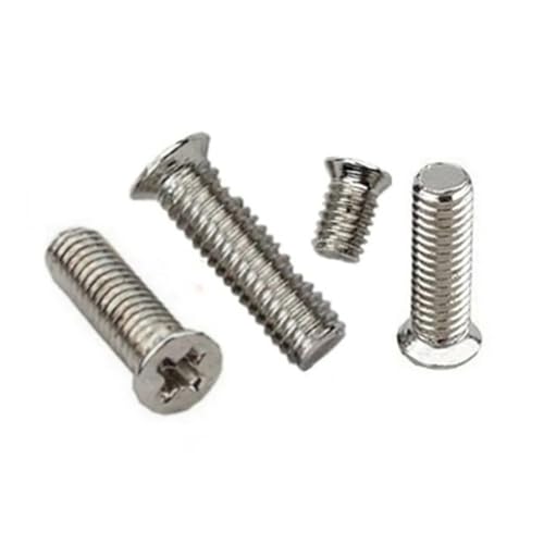 M5-Schraube aus 304-Stahl, kleiner Kopf, dünner Senkkopf, Durchmesser 6, 6,5, 7, 7,6 mm, elektronisches Telefon, Computer-Schraube, dünnerer Antrieb(Size:M5x16x7) von YUANYAO