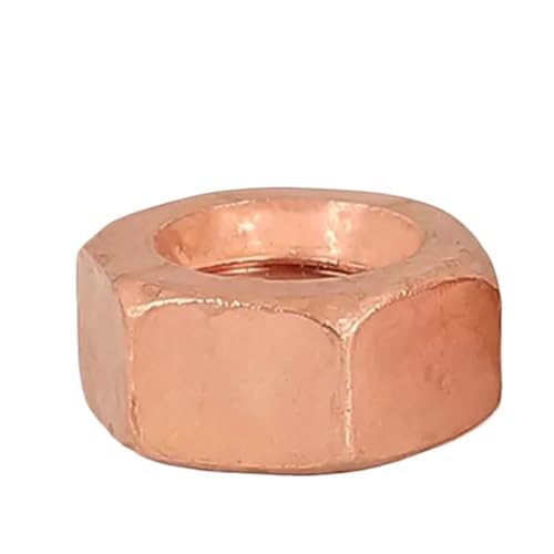 YUANYAO Sechskantmutter/Verschlussschraube aus rotem Kupfer M3M4M5M6M8(10pcs M4) von YUANYAO