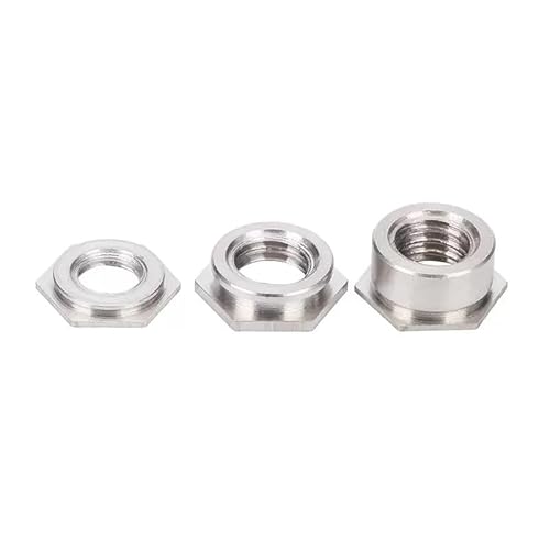YUANYAO 100 Stück selbstklemmende bündige Muttern aus Edelstahl 304 Pem Unified selbstklemmende Einsatzmuttern M2-M5 (Size : F-M2.5-2) von YUANYAO