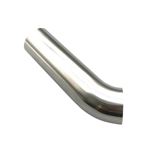 YUANYAO Edelstahl 45 Grad Winkelstück Poliert Verlängerte Gerade Kante 100mm Abgaskaminrohr(108mm) von YUANYAO