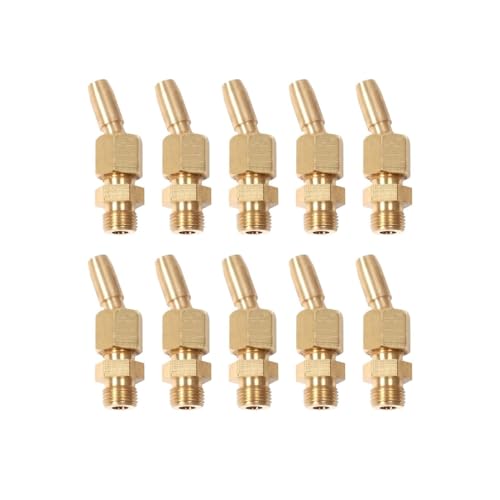 10 Stück 1/8 Zoll DN6 Messing Brunnendüsen für Wasservorhang, Gartenteich, Landschaftsdekoration, Universal-Sprühdüse 10 Stück 1/8 Zoll DN6 Messing Brunnendüsen für Wasservorhang, Gartenteich, Landschaftsdekoration, Universal-Sprühdüse von YUANYIYS