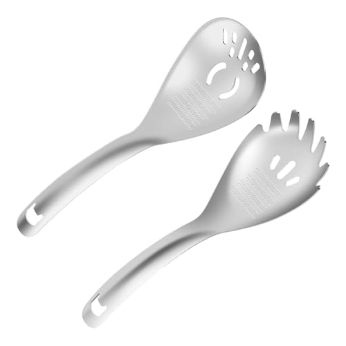 2-in-1 Edelstahl-Küchenlöffel-Set – Mehrzweck-Mahllöffel mit Flaschenöffner, Eiertrenner & Knoblauchstampfer zum Kochen von YUANYIYS