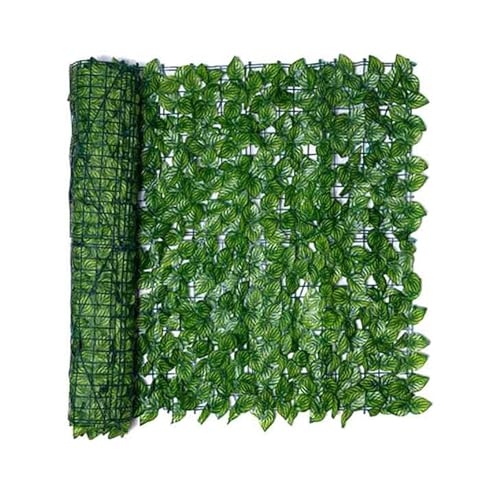 YUANYIYS Künstlicher Efeu-Sichtschutzzaun, Kunsthecke für Innen- und Außenbereich, Grün, für Balkon, Garten, Wand, 0,5 x 3 m von YUANYIYS