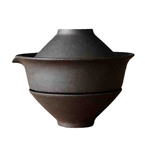 1 x japanische Keramik-Teekanne Kessel Gaiwan Teetasse für Puer japanisches Tee-Set von YUANstore
