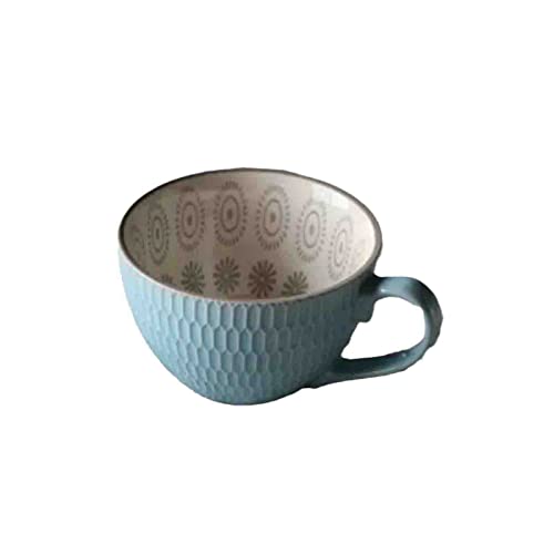 Retro Defekt Kreative nordische geprägte Persönlichkeit Keramik Tasse Dessert Müsli Frühstück Milch Kaffeetasse Kawaii Tasse von YUANstore