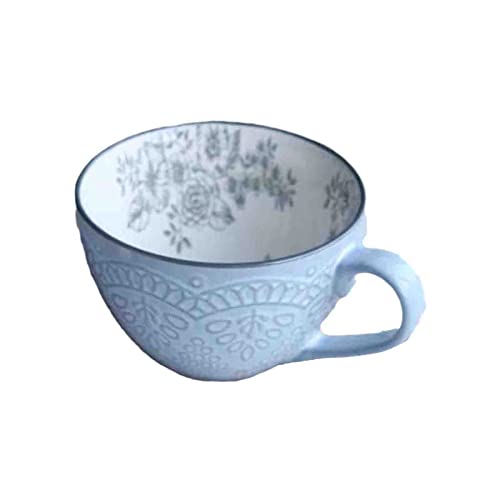 Retro Defekt Kreative nordische geprägte Persönlichkeit Keramik Tasse Dessert Müsli Frühstück Milch Kaffeetasse Kawaii Tasse von YUANstore