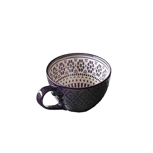 Retro Defekt Kreative nordische geprägte Persönlichkeit Keramik Tasse Dessert Müsli Frühstück Milch Kaffeetasse Kawaii Tasse von YUANstore