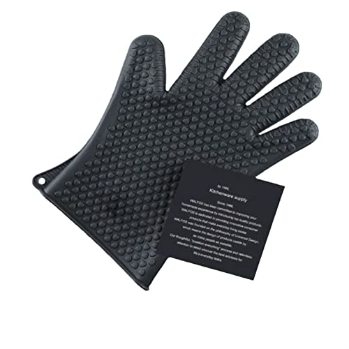 YUANstore 2 Stück lebensmittelechte, hitzebeständige Silikonhandschuhe für Küche, Grill, Grill, Ofenhandschuh, Backhandschuh von YUANstore