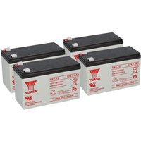 Yuasa - 4x Blei-Akku NP7-12 Pb 12V 7Ah VdS, Faston 4,8mm von YUASA
