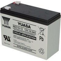 Yuasa - Blei-Akku REC10-12 Pb 12V / 10Ah Zyklenfest, Faston 6,3 mm Yuasa - Blei-Akku REC10-12 Pb 12V / 10Ah Zyklenfest, Faston 6,3 mm von YUASA