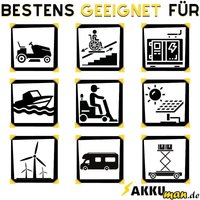 Yuasa - Blei-Akku REC22-12I Pb 12V 22Ah Zyklenfest, M5 Innengewinde Yuasa - Blei-Akku REC22-12I Pb 12V 22Ah Zyklenfest, M5 Innengewinde von YUASA