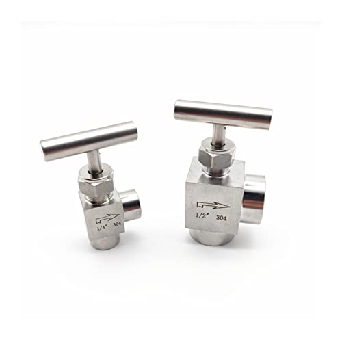 1 Stück 304 SUS Durchflussregelventil 1/8 Zoll 1/4 Zoll 3/8 Zoll 1/2 Zoll BSP Innengewinde – Hochleistungs-Unterdrückungsventil for Hochdruckanwendungen(1/8 In) von YUBAOLI
