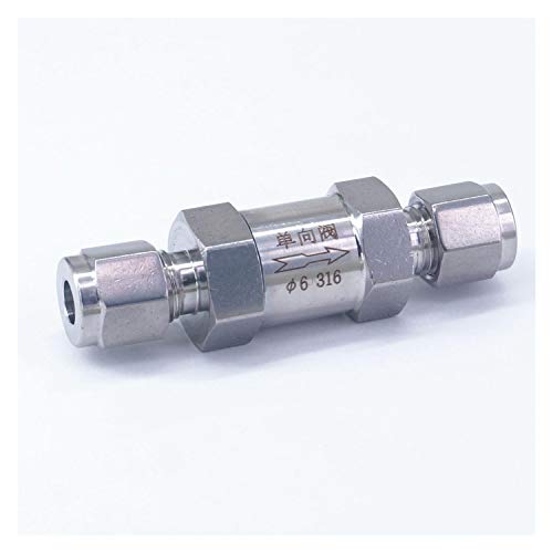 1 Stück 6 mm Außendurchmesser, SS316-Rohr, Einweg-Rückschlagventil – 3570 PSI for Wasser-, Gas- und Ölanwendungen 1 Stück 6 mm Außendurchmesser, SS316-Rohr, Einweg-Rückschlagventil – 3570 PSI for Wasser-, Gas- und Ölanwendungen von YUBAOLI