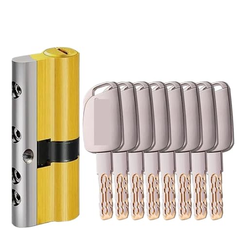 1 Stück Hochsicherheits-Zylinderschloss aus Messing for Eingangstüren – Super-C-Klasse-Diebstahlsicherung mit einfacher Installation(115=32.5+82.5) von YUBAOLI