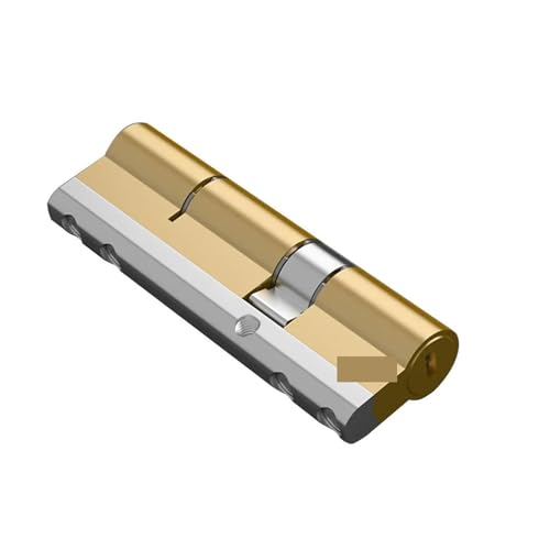1 Stück Hochsicherheits-Zylinderschloss aus Messing for Eingangstüren – inklusive 10 bunten Schlüsseln – einfache Installation for Terrassentüren(80=32.5+47.5) von YUBAOLI