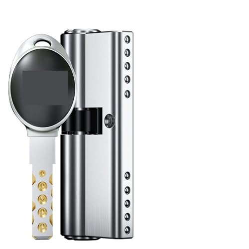 1 Stück Standard-Zylinderschloss mit 13 Schlüsseln for Eingangstüren – Hochsichere Zylinderschlösser aus Messing for den Außenbereich(75=32.5+42.5) von YUBAOLI