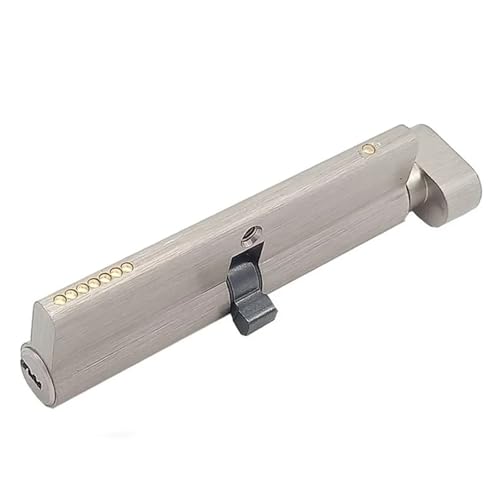 1 Stück asymmetrischer Messing-Schließzylinder mit Knauf for Türen aus Aluminiumlegierung – 32 mm Höhe, for Terrassenschiebetüren(30+45) von YUBAOLI