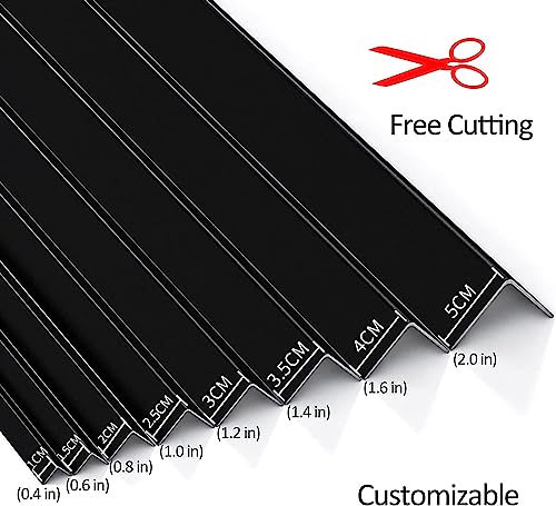 1 Stück langlebige Bodenübergangsleiste aus Aluminium – selbstklebender 90-Grad-Eckenschutz for Wände – for Wohnzimmer, Eingangsbereiche(L120cm W20mm) von YUBAOLI
