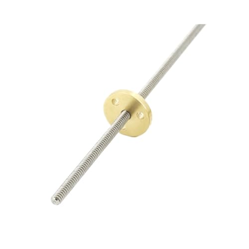 Präzisions-T4-Kugelumlaufspindel 100 mm mit Messingmutter – Ideal for CNC, 3D-Drucker und Automatisierungsprojekte(Pitch 1 lead 1mm) von YUBAOLI