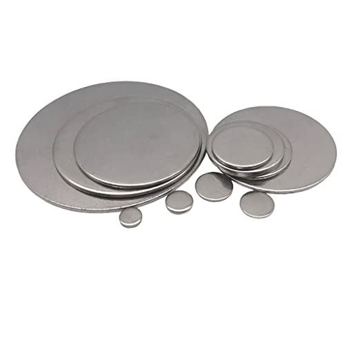 Unterlegplatten aus Edelstahl 304 – langlebige runde Scheibe for Heimwerkerprojekte, 15 mm bis 20 mm Durchmesser, 1,1 mm bis 2,7 mm dick(20mmx1.1mm(20pcs)) von YUBAOLI