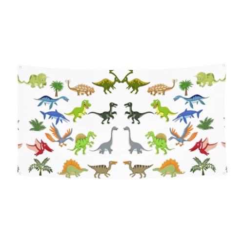 Cartoon-Dinosaurier-Bilder, Druck für Weihnachten, Halloween, Party-Banner, langlebige hängende Dekoration, geeignet für Zuhause, Garten, Bar, Dekorationen Cartoon-Dinosaurier-Bilder, Druck für Weihnachten, Halloween, Party-Banner, langlebige hängende Dekoration, geeignet für Zuhause, Garten, Bar, Dekorationen von YUBVCF