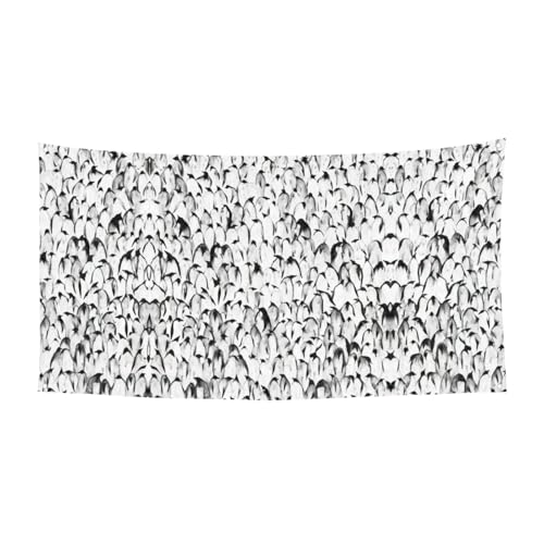 Stilvolle Menge von Pinguinen Muster Druck Weihnachten Halloween Party Banner, langlebige hängende Dekoration, geeignet für Zuhause, Garten, Bar Dekorationen Stilvolle Menge von Pinguinen Muster Druck Weihnachten Halloween Party Banner, langlebige hängende Dekoration, geeignet für Zuhause, Garten, Bar Dekorationen von YUBVCF