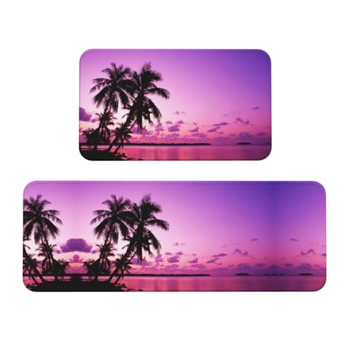 Tropical Tree Anti-Rutsch-Küchenmatte, 2er-Set, ergonomische Stehunterlagen für Küche, Bar, Schreibtisch Tropical Tree Anti-Rutsch-Küchenmatte, 2er-Set, ergonomische Stehunterlagen für Küche, Bar, Schreibtisch von YUBVCF