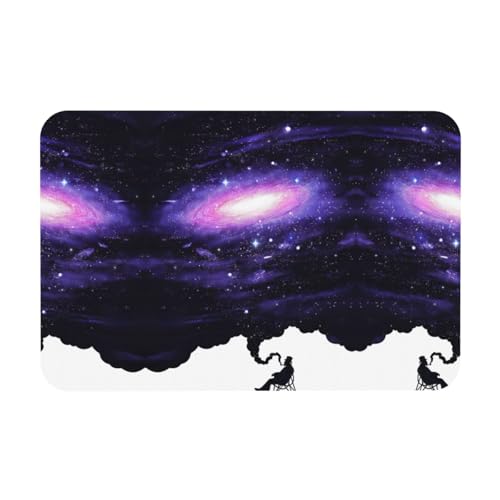 YUBVCF Badematte mit Galaxie-Weltraum-Kunstdruck, Kieselgur, rutschfeste Duschmatte für Küche, Badezimmer, Boden, leicht zu reinigen YUBVCF Badematte mit Galaxie-Weltraum-Kunstdruck, Kieselgur, rutschfeste Duschmatte für Küche, Badezimmer, Boden, leicht zu reinigen von YUBVCF