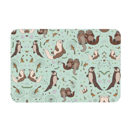 YUBVCF Otters Printing Badematte Kieselgur Matte rutschfeste Duschmatte für Küche Badezimmer Boden, leicht zu reinigen YUBVCF Otters Printing Badematte Kieselgur Matte rutschfeste Duschmatte für Küche Badezimmer Boden, leicht zu reinigen von YUBVCF
