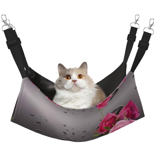 YUBVCF Spa Haustierbett, Stein- und Rosenblüten, weich, passend für Frettchen, Kätzchen, Welpen, kleine Hunde, verstellbarer Gurt YUBVCF Spa Haustierbett, Stein- und Rosenblüten, weich, passend für Frettchen, Kätzchen, Welpen, kleine Hunde, verstellbarer Gurt von YUBVCF