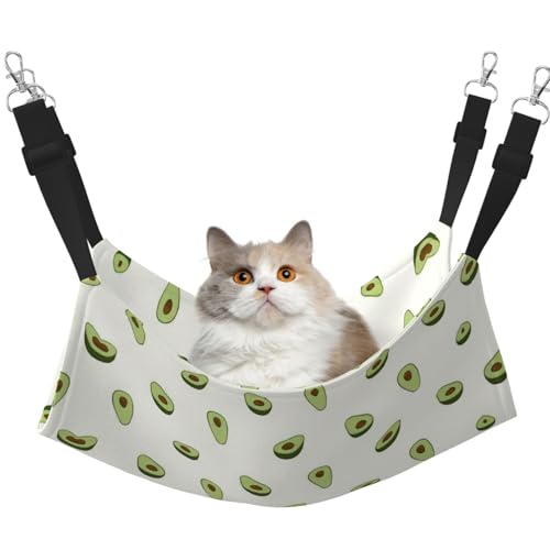 YUBVCF Weiches Avocado-Haustierbett, passend für Frettchen, Kätzchen, Welpen, kleine Hunde, verstellbarer Gurt von YUBVCF