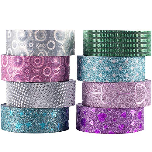 YUBX Washi Tape Set VSCO Folie Masking Tape Dekoratives Klebeband Bunt für DIY Handwerk Bullet Journals Planer Scrapbooking Verpackung von YUBX