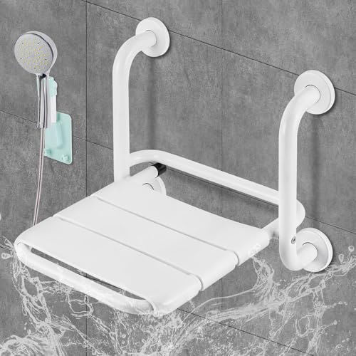 YUCHENGTECH Duschsitz Klappbar Wandmontage Klappsitz Dusche Duschklappsitz Edelstahl Klappbar Duschstuhl rutschfest Duschklappsitz bis 150 Kg Duschhocker für Senioren Schwangere und Behinderte YUCHENGTECH Duschsitz Klappbar Wandmontage Klappsitz Dusche Duschklappsitz Edelstahl Klappbar Duschstuhl rutschfest Duschklappsitz bis 150 Kg Duschhocker für Senioren Schwangere und Behinderte von YUCHENGTECH