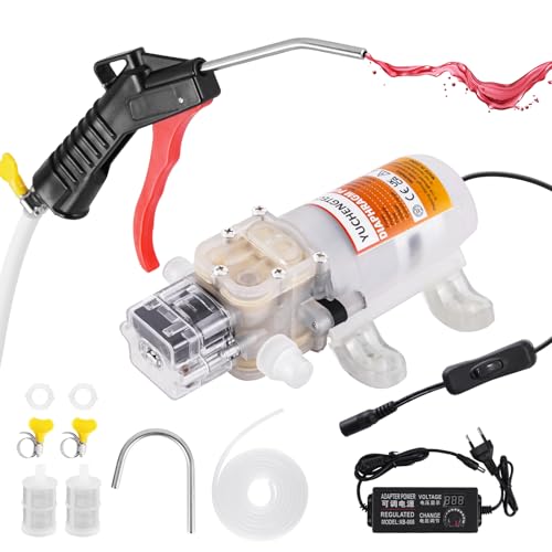 YUCHENGTECH Homebrew Bierpumpe, elektrische Weintransferpumpe mit Durchflusskontrolle & Auto-Stopp, inklusive Flüssigkeitsfüllpistole, 4 m Schlauch und 2 Filtern, geräuscharm, ideal zum Pumpen von YUCHENGTECH Homebrew Bierpumpe, elektrische Weintransferpumpe mit Durchflusskontrolle & Auto-Stopp, inklusive Flüssigkeitsfüllpistole, 4 m Schlauch und 2 Filtern, geräuscharm, ideal zum Pumpen von von YUCHENGTECH