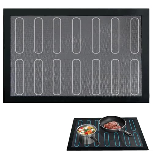 Herdabdeckplatte Schutzmatte,62x53cm Induktionskochfeld Schutzmatte,Wärmeisolierte Pad für Induktionsherd，Silikonmatte Induktion Herdschutz Matte Induktion schutzmatte von YUCHKEJ