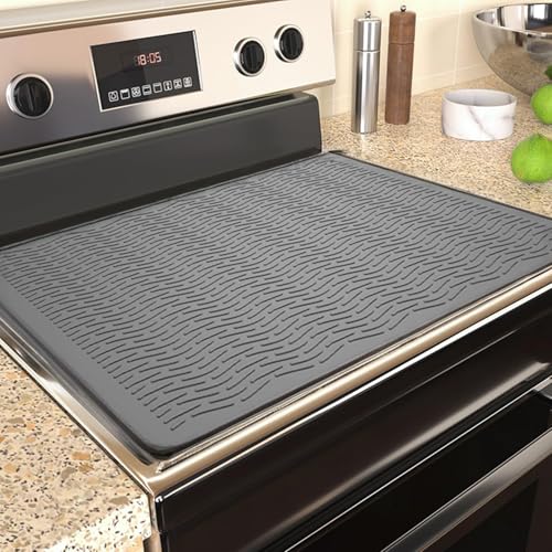 Herdplattenabdeckung,62x53cm Schutzmatte,Hitzebeständige Herdplatte, Silikon-Herdmatte für Glasplatte, Abtropfmatte für Küchentheke Herdplattenabdeckung,62x53cm Schutzmatte,Hitzebeständige Herdplatte, Silikon-Herdmatte für Glasplatte, Abtropfmatte für Küchentheke von YUCHKEJ