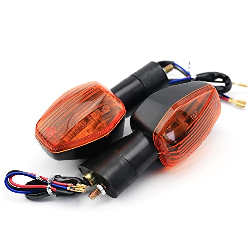 YUCHUANGYE Blinker Motorrad Blinker-Kontrollleuchte passend for Honda CBR600RR CBR 600 F3 F4 F4i CB 1300 1000 CB400 VTR CBF 250 XL700V Motorrad-Blinkerlampe Motorrad Blinker(Orange) von YUCHUANGYE
