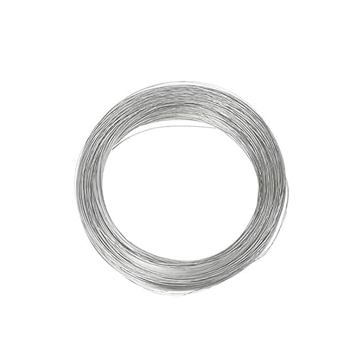YUCHUANGYE Drahtseil 1 m – 100 m Edelstahldraht, Harter Draht/weicher Draht, Einzelstrang, Zurrdurchmesser 0,02/0,3/0,4/0,5/0,6/0,8/1–3 mm, Edelstahldraht Stahlseil(0.7mm x 50m,Soft Steel Wire) von YUCHUANGYE