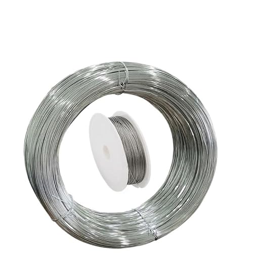 YUCHUANGYE Drahtseil Länge 100 Meter-1 Meter 304 Edelstahl Weich-/Hartstahldraht Einzelstrang Zurrdraht Weicheisendraht Rostfrei Durchmesser 0,02 mm-3 mm Stahlseil(0.6mm X 50M,Hard Steel Wire) von YUCHUANGYE