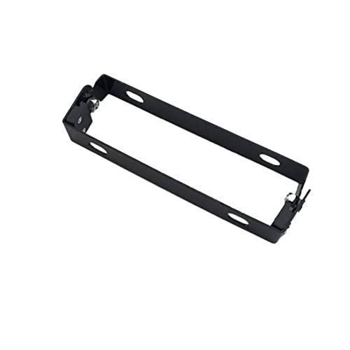 YUCHUANGYE Kennzeichenhalter Motorrad Einstellbare Winkel-Kennzeichenhalterung und -Rahmen-Kennzeichenhalterung des Aluminiummotorrad-Kennzeichens Motorrad Kennzeichenhalter(Noir) von YUCHUANGYE