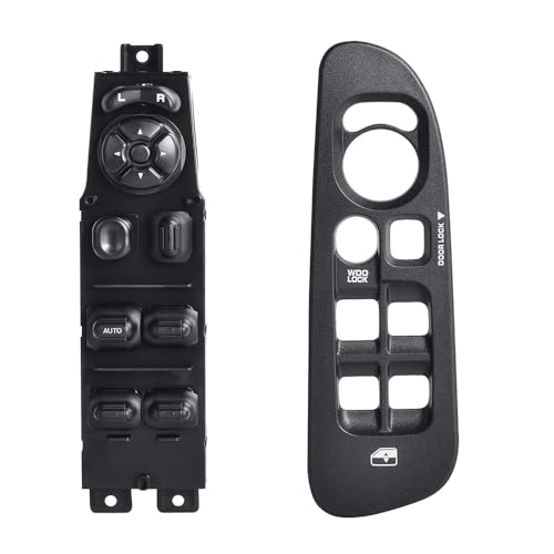 Fensterheberschalter für Dodge Ram 1500 2500 3500 Für Dakota Für Durango 56049805AB 56049805AA Hauptfahrerseite Fensterheber Schalter und Blende Panel Autofensterschalter (Farbe: 1 Set) von YUCHUJCGSS