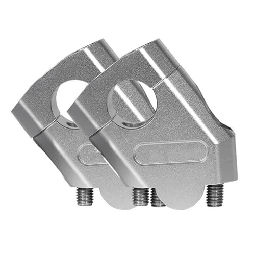 Lenker Riser Für R1200GS Für MT07 Für MT09 3 Farbe Motorrad Lenker Riser Montieren Lenker Klemme Universal 28mm 22mm Motorräder Lenkerhalter(Color:SilverA) von YUCHUJCGSS