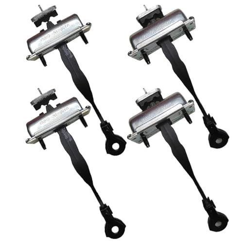 YUCHUJCGSS Auto Vordertürscharnier Für Ford Für Explorer Für Polizei 2011-2018 1/4PC Vorne Hinten L/R Auto Tür Scharnier Stop Überprüfen Strap Limiter Türfangband(1set) von YUCHUJCGSS